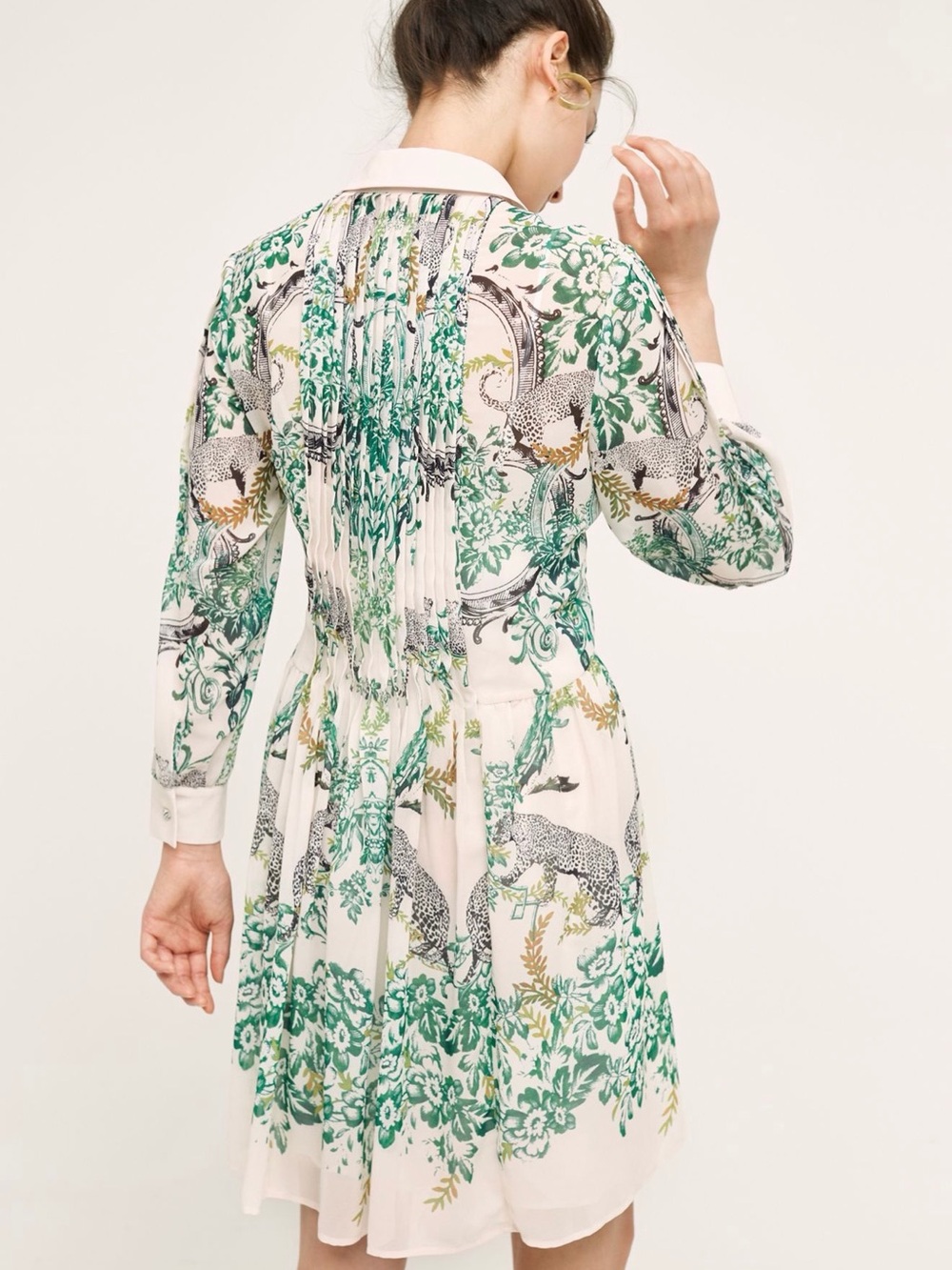 Anthropologie Maeve Ria Jungle Shirt Dress - Picture 2 of 6